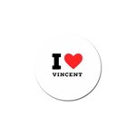 I love Vincent  Golf Ball Marker (10 pack) Front