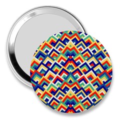 Trendy Chic Modern Chevron Pattern 3  Handbag Mirrors by GardenOfOphir