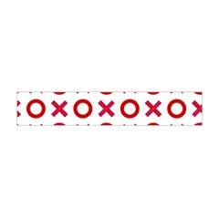 Pattern Xoxo Red White Love Premium Plush Fleece Scarf (mini) by Jancukart