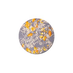 Fabric Floral Background Golf Ball Marker (4 Pack)