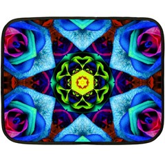 Abstract Kaleidoscope Digital Fleece Blanket (mini) by Jancukart