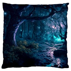 Path Forest Wood Light Night Large Cushion Case (one Side)