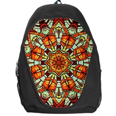 Kaleidoscope Floral Pattern Rosette Backpack Bag