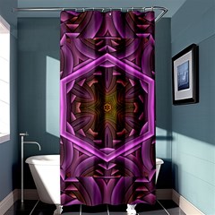 Rosette Mosaic Kaleidoscope Abstract Background Shower Curtain 36  X 72  (stall) 