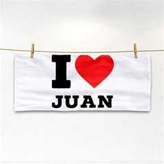 I Love Juan Hand Towel by ilovewhateva