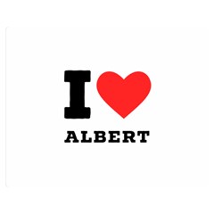 I Love Albert Premium Plush Fleece Blanket (medium) by ilovewhateva