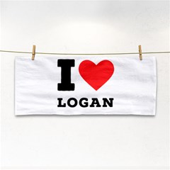 I Love Logan Hand Towel by ilovewhateva