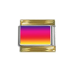 Spectrum Gold Trim Italian Charm (9mm)