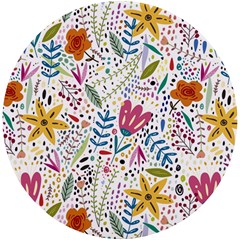 Flowers-484 Uv Print Round Tile Coaster by nateshop