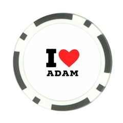 I Love Adam  Poker Chip Card Guard (10 Pack) by ilovewhateva