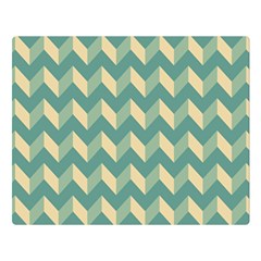 Modern Retro Chevron Patchwork Pattern Two Sides Premium Plush Fleece Blanket (large) by GardenOfOphir