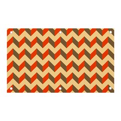 Modern Retro Chevron Patchwork Pattern Banner And Sign 5  X 3  by GardenOfOphir