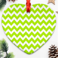 Chevron Pattern Gifts Heart Ornament (two Sides)