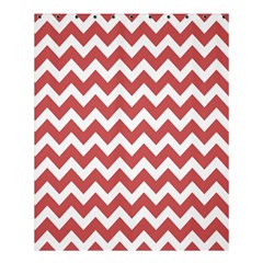 Coral Chevron Pattern Gifts Shower Curtain 60  X 72  (medium)  by GardenOfOphir