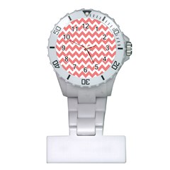 Chevron Pattern Gifts Plastic Nurses Watch by GardenOfOphir