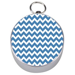 Chevron Pattern Gifts Silver Compasses