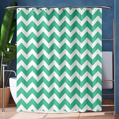 Chevron Pattern Giftt Shower Curtain 60  X 72  (medium)  by GardenOfOphir