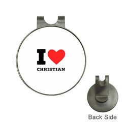 I Love Christian Hat Clips With Golf Markers by ilovewhateva