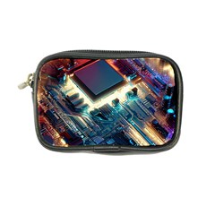 Ai Generated Motherboard City Technology Tech Cpu Coin Purse by Jancukart