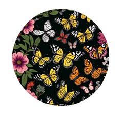 Flowers Butterfly Blooms Flowering Spring Mini Round Pill Box (pack Of 5)