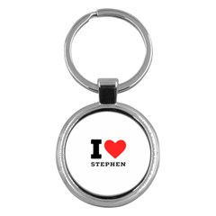 I Love Stephen Key Chain (round) by ilovewhateva