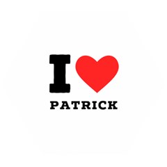 I Love Patrick  Wooden Puzzle Hexagon by ilovewhateva