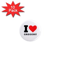 I Love Gregory 1  Mini Magnet (10 Pack)  by ilovewhateva