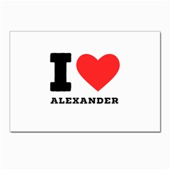 I Love Alexander Postcard 4 x 6  (pkg Of 10) by ilovewhateva