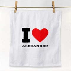 I Love Alexander Face Towel by ilovewhateva