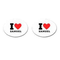 I Love Samuel Cufflinks (oval)