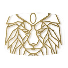 Lion Face Wildlife Crown Mini Square Pill Box by Semog4