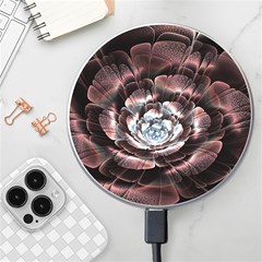 Flower Fractal Art Cool Petal Abstract Wireless Fast Charger(white) by Semog4