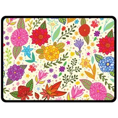 Colorful Flowers Pattern Abstract Patterns Floral Patterns Fleece Blanket (large)