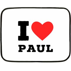 I Love Paul Fleece Blanket (mini) by ilovewhateva