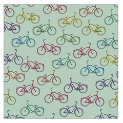 Bicycle Bikes Pattern Ride Wheel Cycle Icon Square Satin Scarf (36  X 36 ) by Jancukart