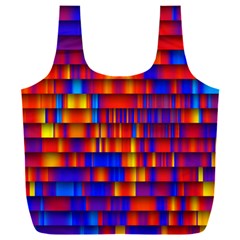 Geometric Pattern Colorful Fluorescent Background Full Print Recycle Bag (xxl) by Jancukart