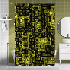 Background Graphic Beautiful Wallpaper Yellow Shower Curtain 48  X 72  (small) 