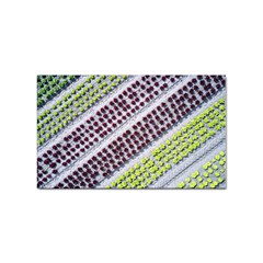 Field Agriculture Farm Stripes Diagonal Pattern Sticker (rectangular)