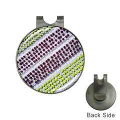 Field Agriculture Farm Stripes Diagonal Pattern Hat Clips With Golf Markers