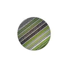 Field Agriculture Farm Stripes Diagonal Golf Ball Marker