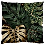 Tropical Leaves Foliage Monstera Nature Home Art Large Cushion Case (Two Sides) Back