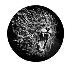 Lion Furious Abstract Desing Furious Mini Round Pill Box (pack Of 3) by Jancukart