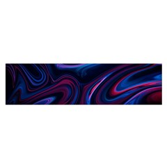 Purple Blue Swirl Abstract Oblong Satin Scarf (16  X 60 ) by Jancukart