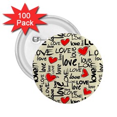 Love Abstract Background Textures Creative Grunge 2 25  Buttons (100 Pack) 