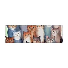 Cats Watercolor Pet Animal Mammal Sticker Bumper (100 Pack) by Jancukart