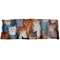 Cats Watercolor Pet Animal Mammal Body Pillow Case (dakimakura)