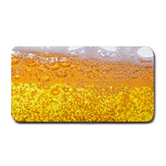 Texture Pattern Macro Glass Of Beer Foam White Yellow Bubble Medium Bar Mat by Semog4