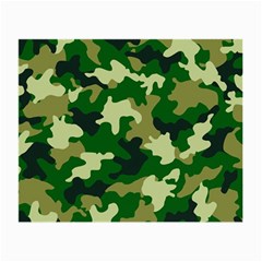 Green Military Background Camouflage Small Glasses Cloth by Semog4