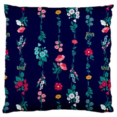 Flowers Pattern Bouquets Colorful Large Premium Plush Fleece Cushion Case (one Side) by Semog4