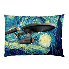 Star Trek Starship The Starry Night Van Gogh Pillow Case by Semog4